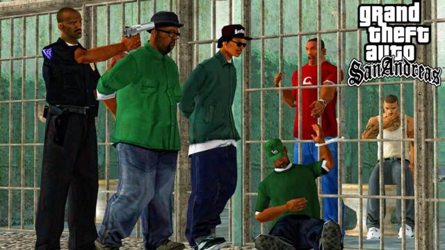 What Happens if RYDER and BIG SMOKE are ARRESTED and SENT to PRISON in GTA SAN ANDREAS?