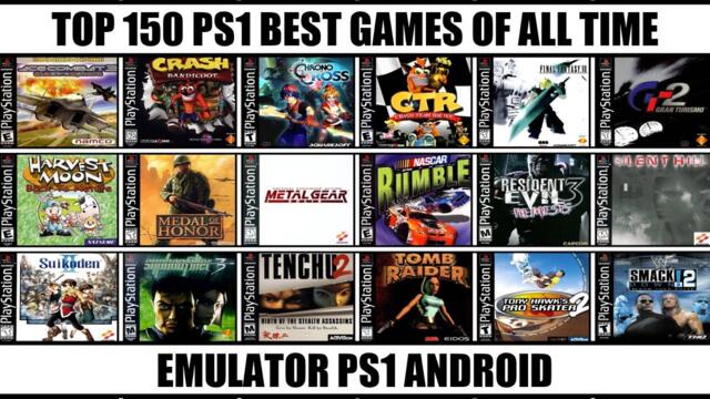 Top 150 Best PS1 Games Of All Time | Best PS1 Games | Emulator PS1 Android