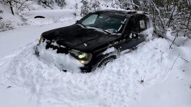 Снежни предизвикателства (първи влог) Jeep Grand Cherokee V8,Nissan Terrano