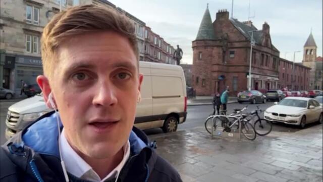 Scotsman Politics Editor Alistair Grant in Govan for Building a new Scotland launch