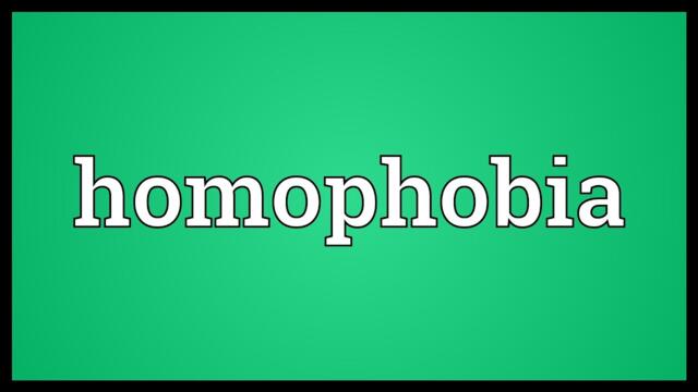 Homophobia Meaning