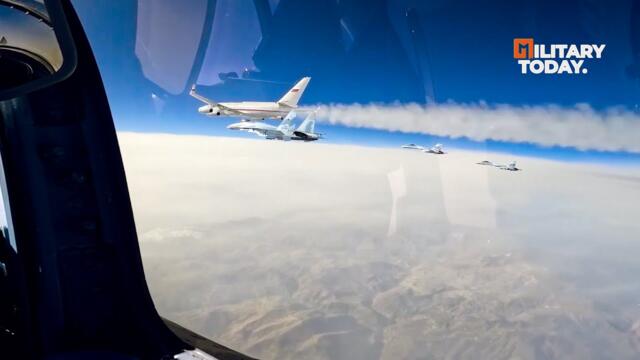 Russian Su-35 Fighter Jets Escort President Putin During his Visit to the UAE