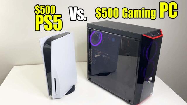 Comparing PS5 to $500 Gaming PC Built