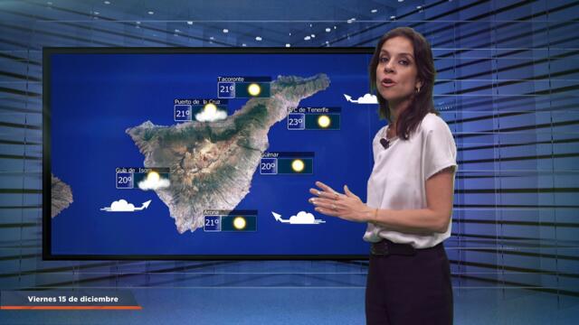 La previsión del tiempo en Canarias para el 15 de diciembre de 2023, en Atlántico Televisión.
