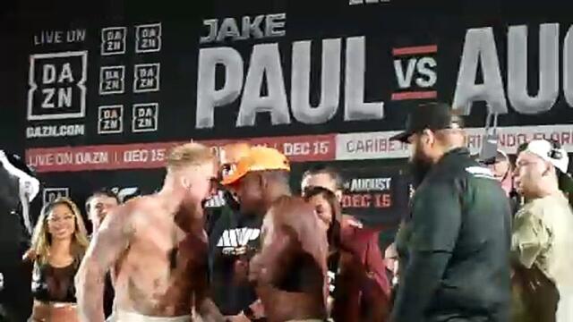 Interviewing Andre August before his fight with Jake Paul
