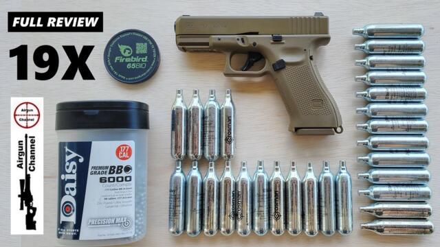 GLOCK (19X) PERFECTION in.177 (BlowBack Co2) Review / Glock 19X BB Pistol Review