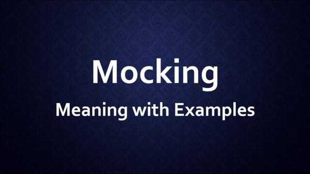Mocking Meaning with Examples