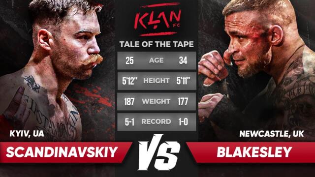 KLAN FC: SCANDINAVSKIY (5:1) vs BLAKESLEY (1:0). Brutal Knockout in a Bare Knuckle Fight. FULL FIGHT