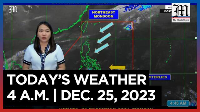 Today's Weather, 4 A.M. | Dec. 25, 2023