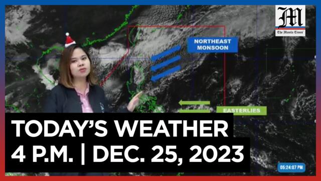 Today's Weather, 4 P.M. | Dec. 25, 2023