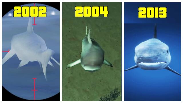 How SHARKS have changed in GTA games? (2002 - 2013)