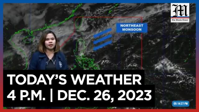 Today's Weather, 4 P.M. | Dec. 26, 2023