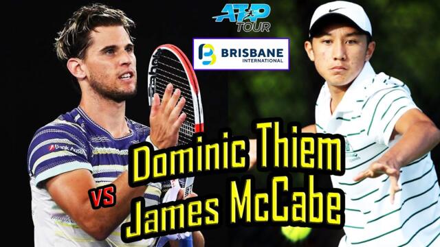 Dominic Thiem vs James McCabe Highlights | Brisbane 2024 - Qualification