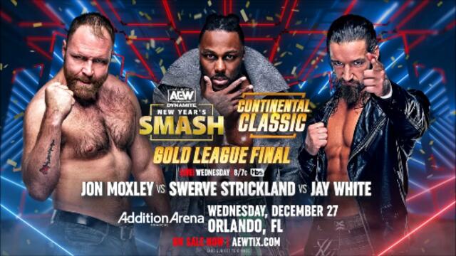 Jon Moxley vs Swerve Strickland and Jay White