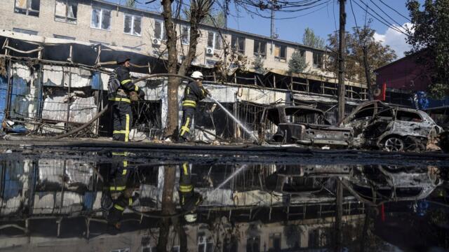 Ukrainian Officials Report Largest Russian Air Attack Since Start of War