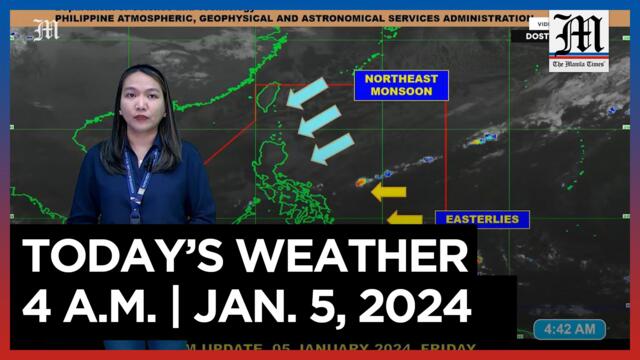 Today's Weather, 4 A.M. | Jan. 5, 2024