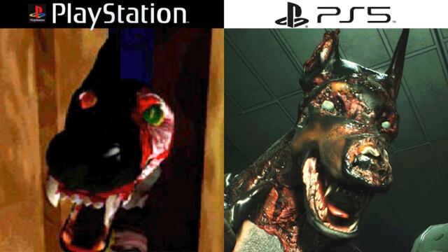 Every ZOMBIE DOG in RESIDENT EVIL games