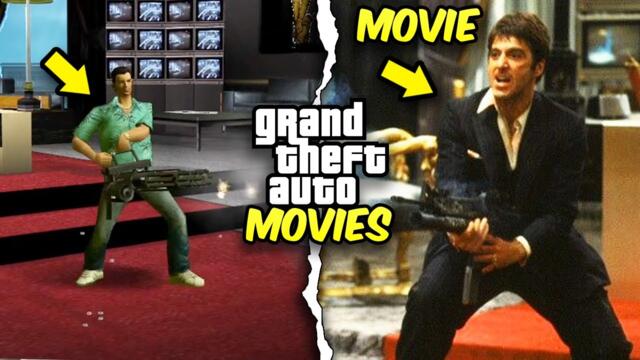 GTA Games vs Movies - Side By Side References!