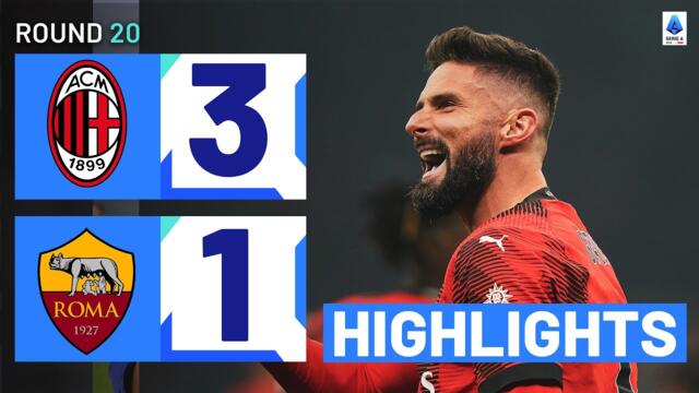 MILAN-ROMA 3-1 | HIGHLIGHTS | Incredible win for the Rossoneri in thriller | Serie A 2023/24