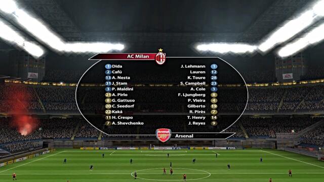 How to play FIFA 2005 like a Pro in World Class difficulty - Milan VS Arsenal