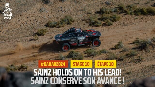 Sainz holds on to his lead! - Stage 10 - #Dakar2024
