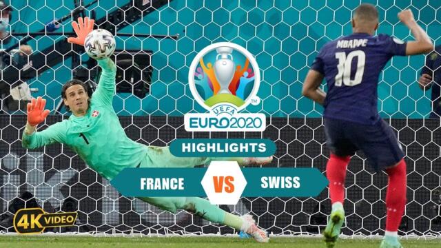 France (3)(4) ● (3)(5)  Switzerland | 💥Round Of 16 🏆#Euro 2020 Ultra HD 4k 💥[ EXTENDED HIGHLIGHTS ]