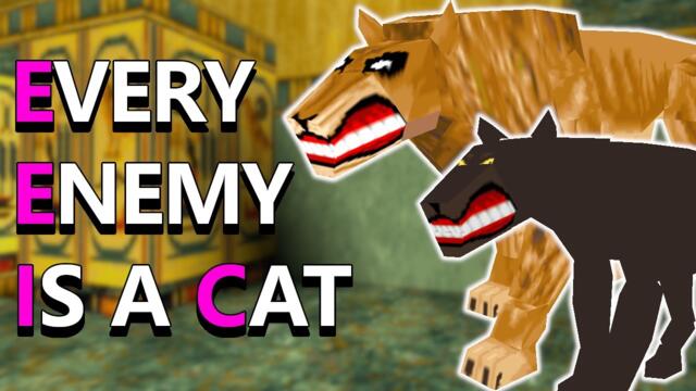 Tomb Raider But Every Enemy is a Cat