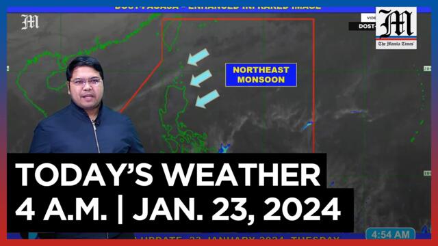 Today's Weather, 4 A.M. | Jan. 23, 2024