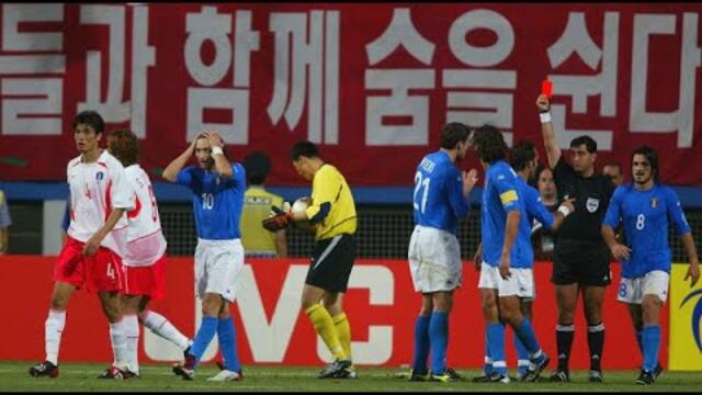 Totti's red card against Korea 2002 | World Cup 2002 Full HD 60fps |
