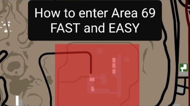 How to enter Area 69 FAST and EASY in GTA San Andreas