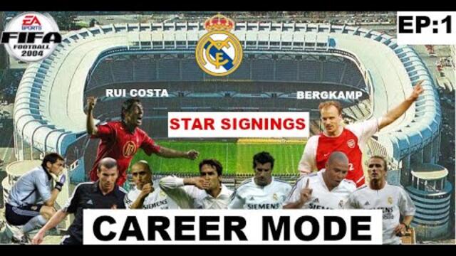FIFA 2004 Career Mode Real Madrid EP:1 (PS2)