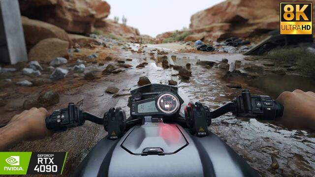 Cyberpunk 2077: POV Photorealistic Motorbike Ride in 8K | Real Life Graphics Mod