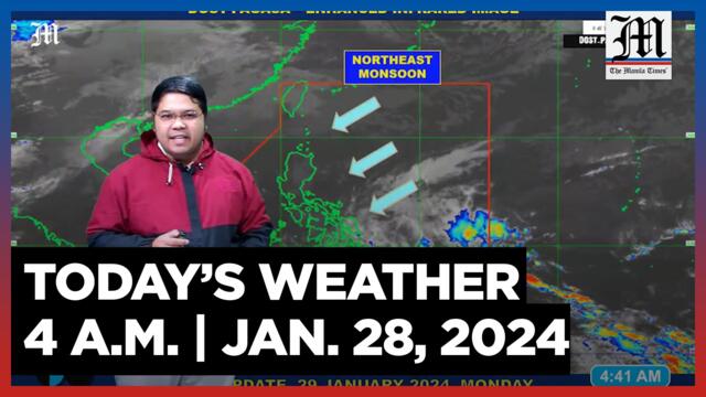 Today's Weather, 4 A.M. | Jan. 29, 2024