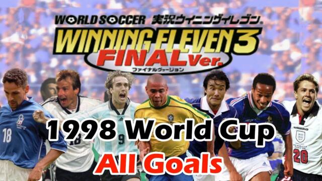 [PS1] Winning Eleven 3 Final 1998 World Cup All Goals