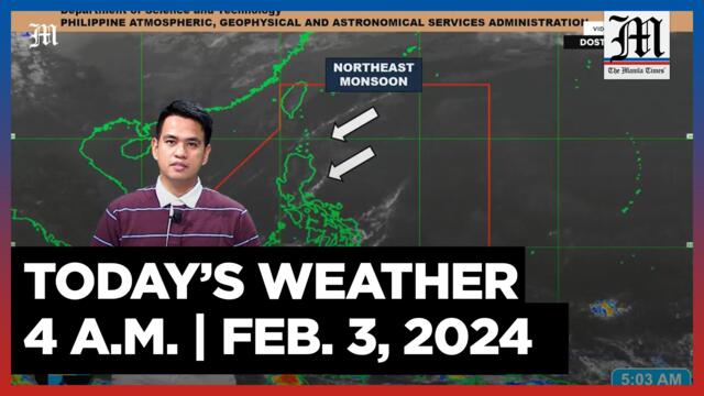 Today's Weather, 4 A.M. | Feb. 3, 2024