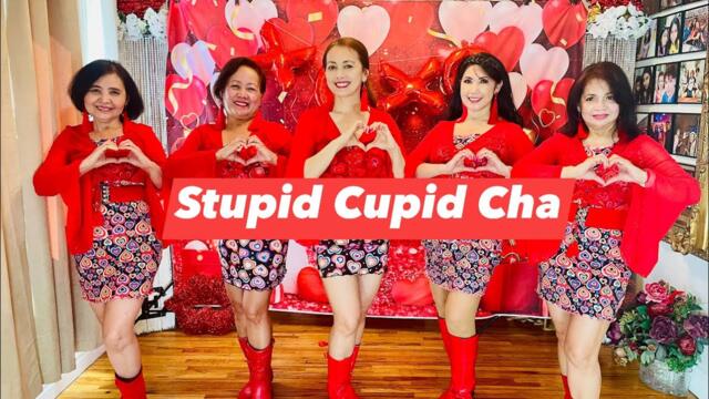 Stupid Cupid Cha- Line Dance| The Angels Line Of New Jersey | DQLD