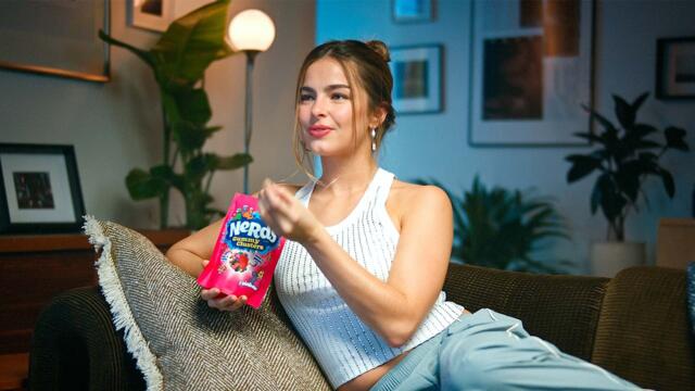 NERDS Gummy Clusters Super Bowl 2024 Commercial with Addison Rae