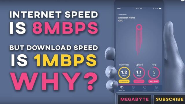 Why Download Speed is Less Than Internet Speed ?