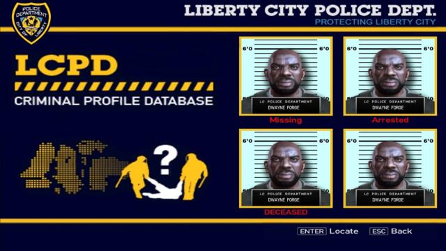 LCPD DATABASE changes depending on actions/choices - GTA IV