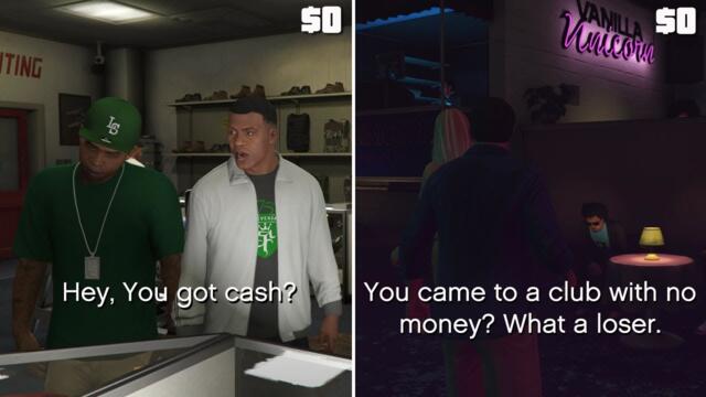 What Happens If You Have No Money in GTA 5 ? (Story Missions, Side Missions, Activities Possibility