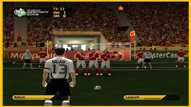 England vs Germany FIFA 06 World Cup PS2/ PCSX2 Gameplay | Retro FIFA FHD 1080p