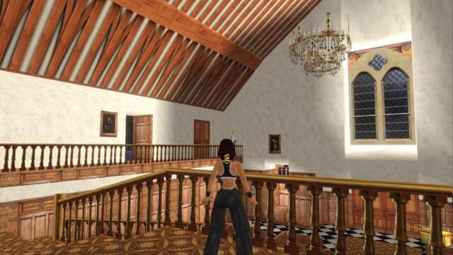 Tomb Raider (1996): Level 0 Lara's Home.  Lara takes us on a tour of Croft Manor!
