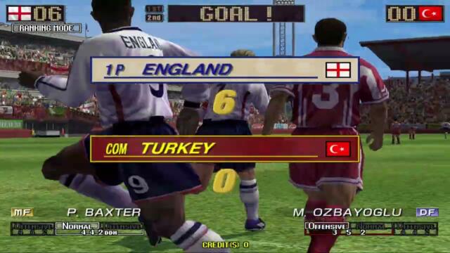 Virtua Striker 2002 - England Complete Playthrough Arcade (Ranking Mode) 2