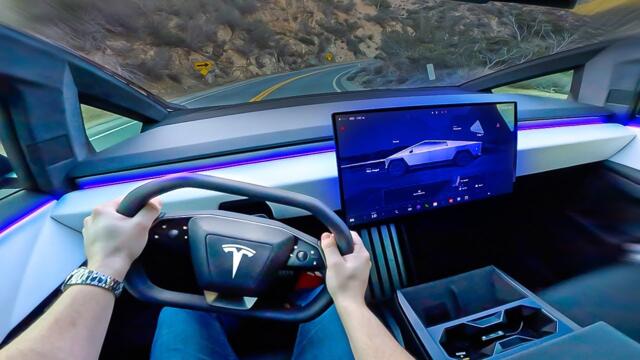 What It's Like To Drive A Tesla Cybertruck (POV)