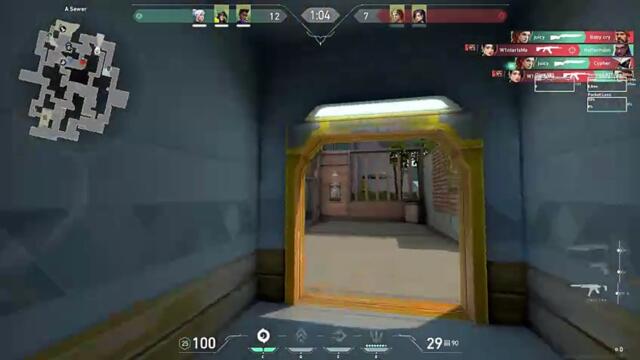 EZ 2 kills on mid - Valorant Clip