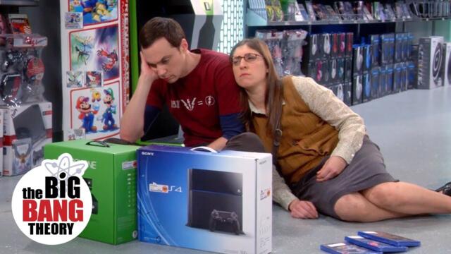 Sheldon Can't Decide Between Xbox One or PS4 | The Big Bang Theory