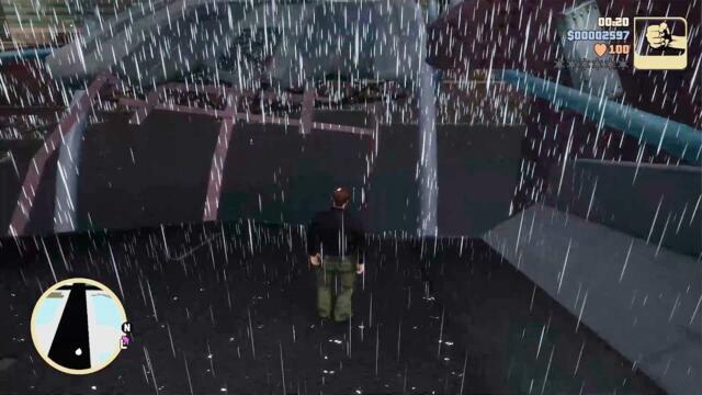 that weird rain effect in GTA 3 definitive edition