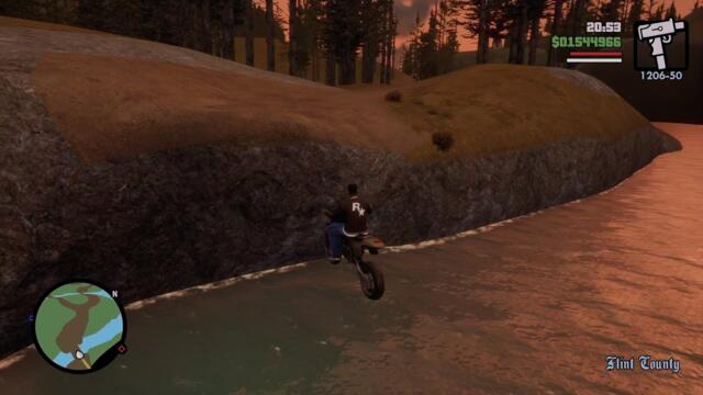 Invisible bridge in GTA San Andreas Definitive Edition