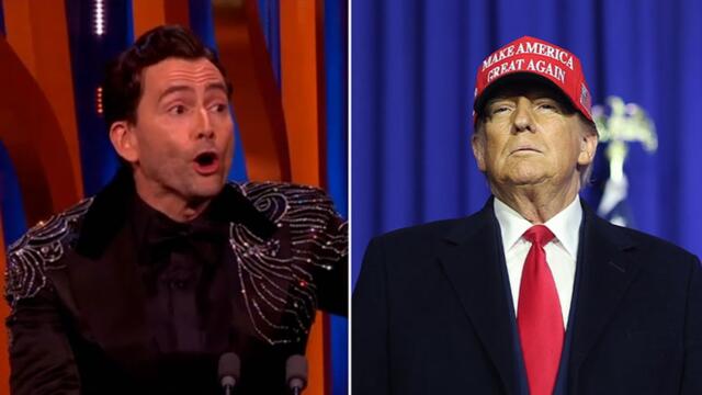 Watch: David Tennant jokes about Trump in Baftas 2024 opening monolgue