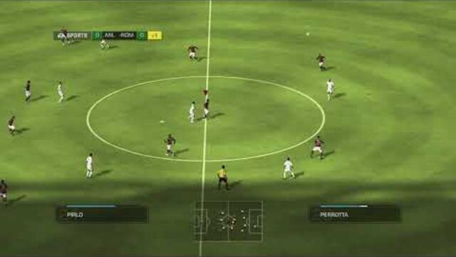 Fifa 09: AC Milan - AS Roma (Xbox 360 Gameplay)